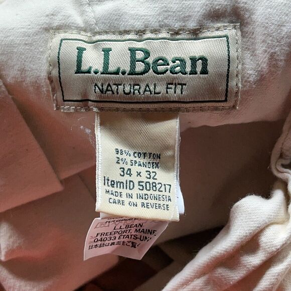 LL Bean Pants Mens 34 Canvas Hiking Outdoor Utility Adventurecore Essential - Picture 6 of 11